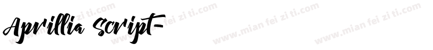Aprillia Script字体转换